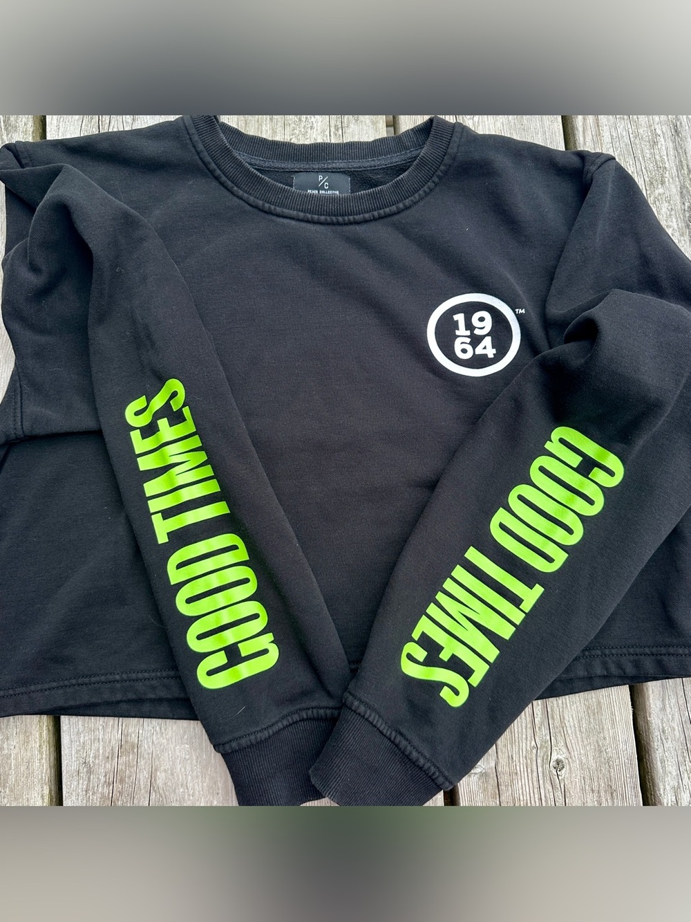 Peace Collective 🇨🇦 “Good Times” Cropped Crewneck Sweatshirt | Women’s Medium